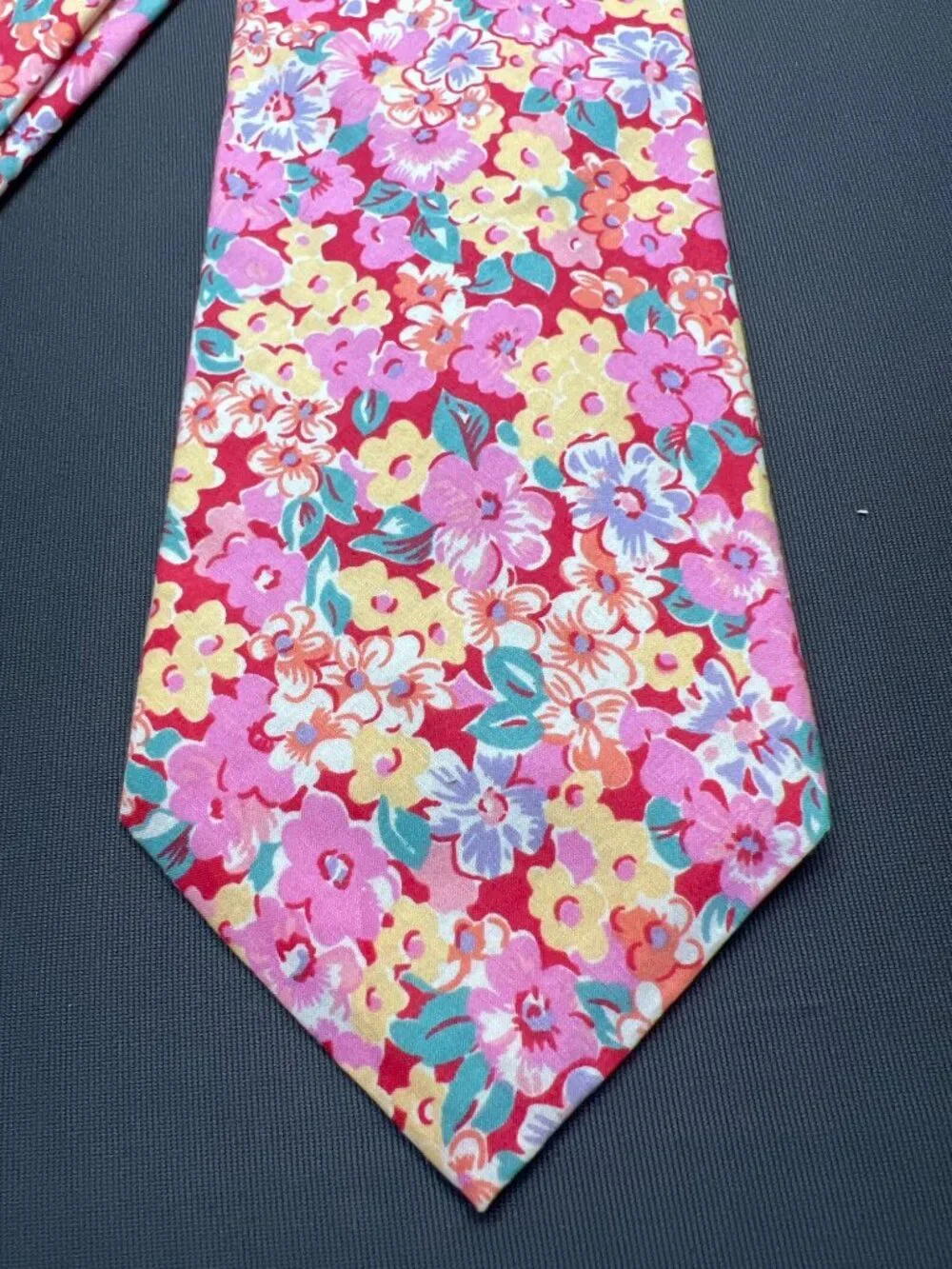 Liberty Of London Floral Print Tie 100% Cotton Made In USA